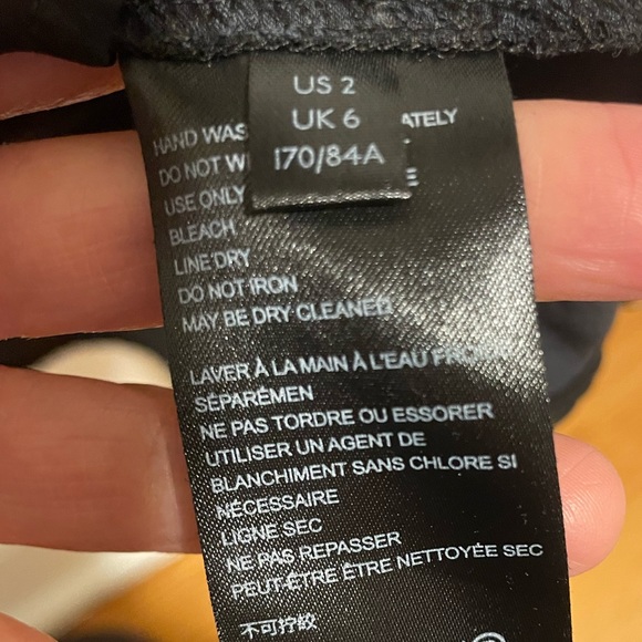 NWT Anthropologie Size 2 Black V-Neck Dress - Picture 4 of 11